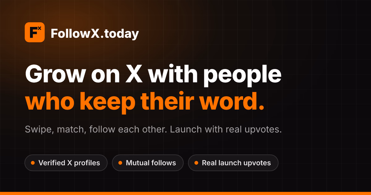 FollowX preview