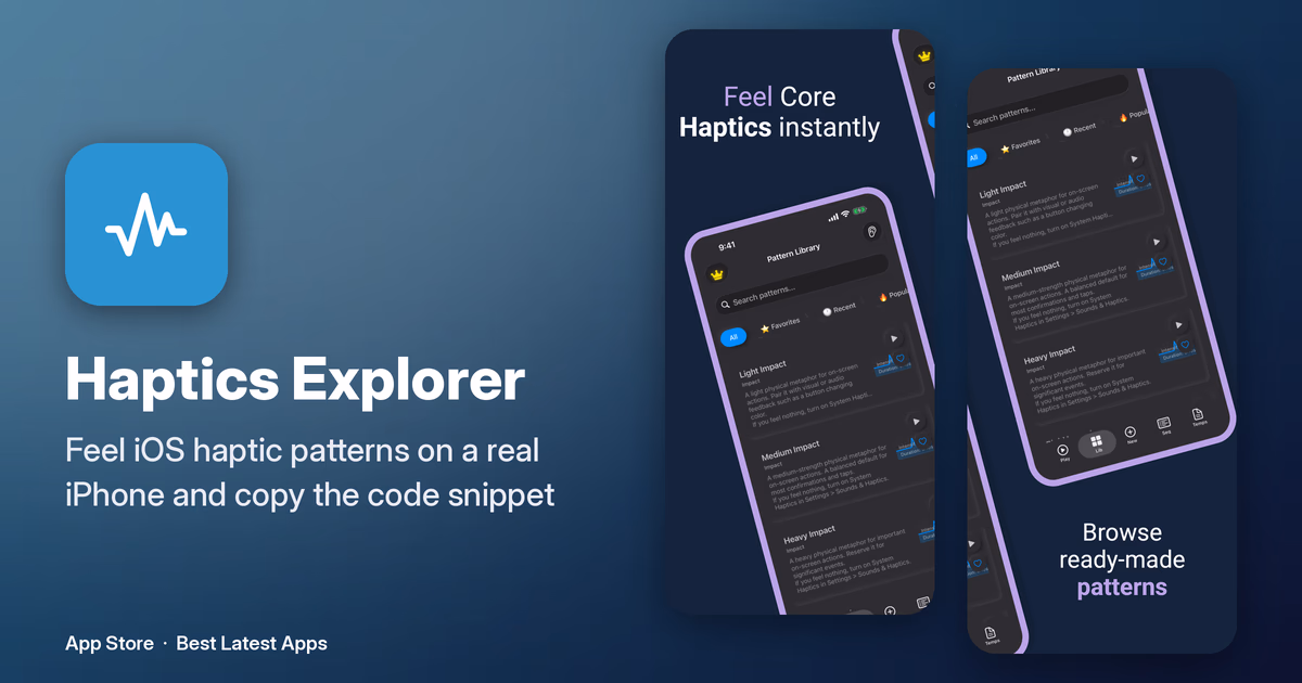 Haptics Explorer preview