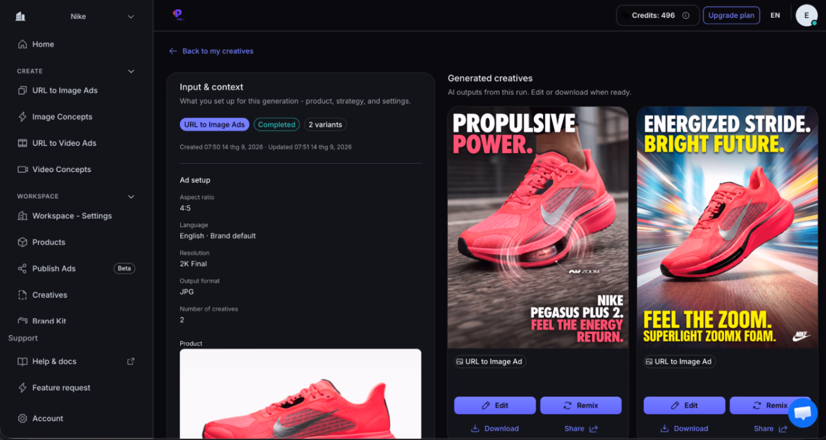 Pick Ads preview