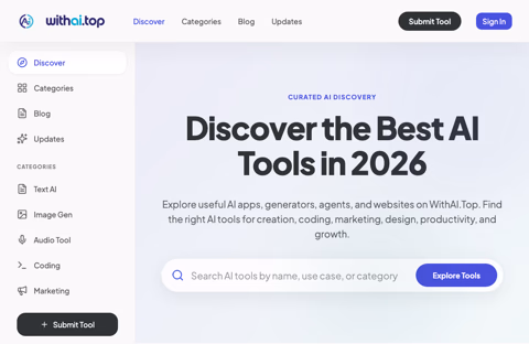 WithAI.Top - AI Tools Directory preview