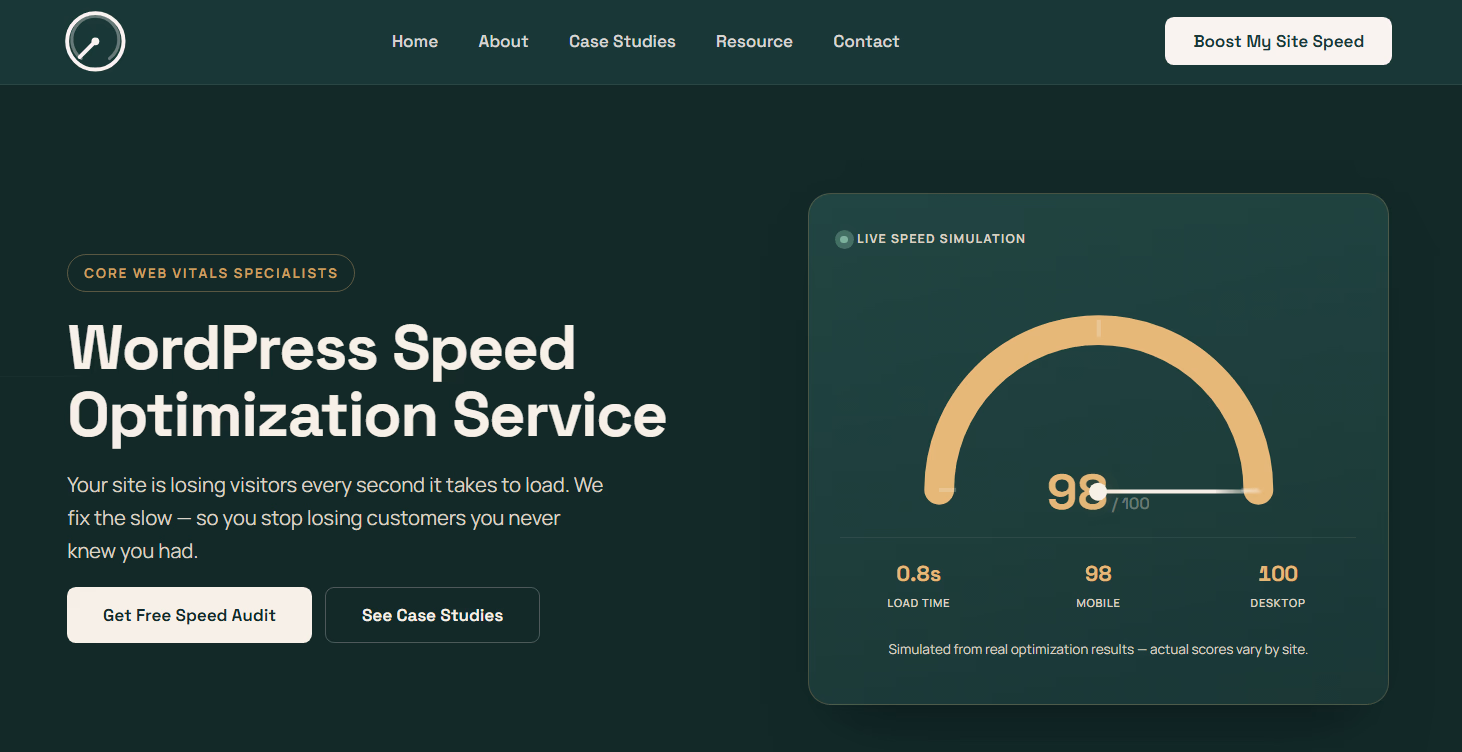 WordPress Speed Optimization Service preview